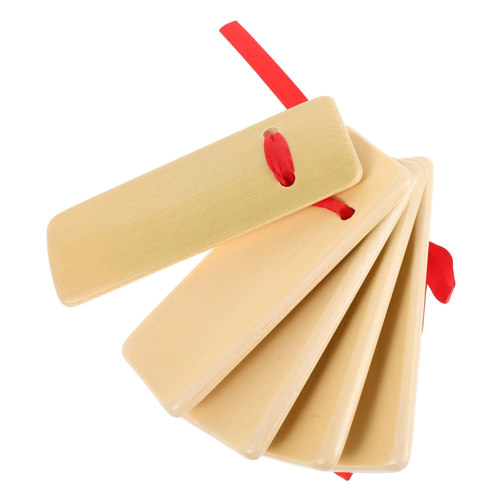 Holibanna Beginner-friendly Bamboo Kuaiban Clapper Castanet for Boys and Girls Educational Musical Instrument Allegro Clapper for Stage Performances