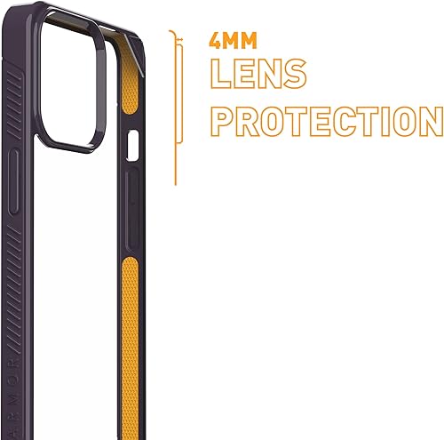 Miniatura 6 de ARMOR Funda Signature para iPhone 14 Pro (morado sombra con cinta naranja)