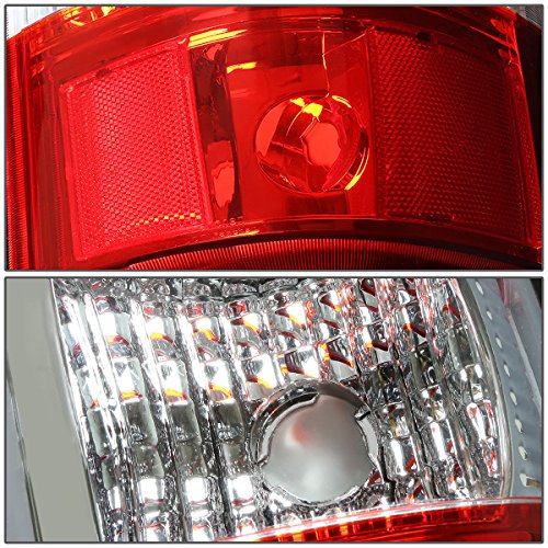 Image of DNA MOTORING TL-CSIL03-LED-RD3D-CH-RD LED 3D Tail Light Assembly Driver & Passenger Side [Compatible with 03-06 Silverado / 07 Sierra]