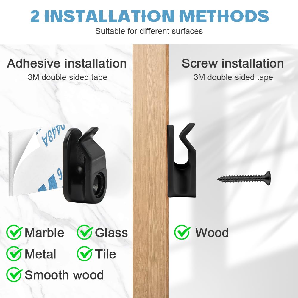 HOTUT Ganci a Vite Q-Hanger, 20 Pcs Ganci da Soffitto a Vite in Metallo, Ganci per Luce Esterna Interni, Ganci Avvitabili per Interni Esterni Appendere Piante in Vaso, Decorazioni Natalizie, Lanterne