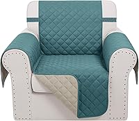 Vista 12 de Fundas reversibles para sofá biplaza, protector de muebles (sofá biplaza, camello/beige)