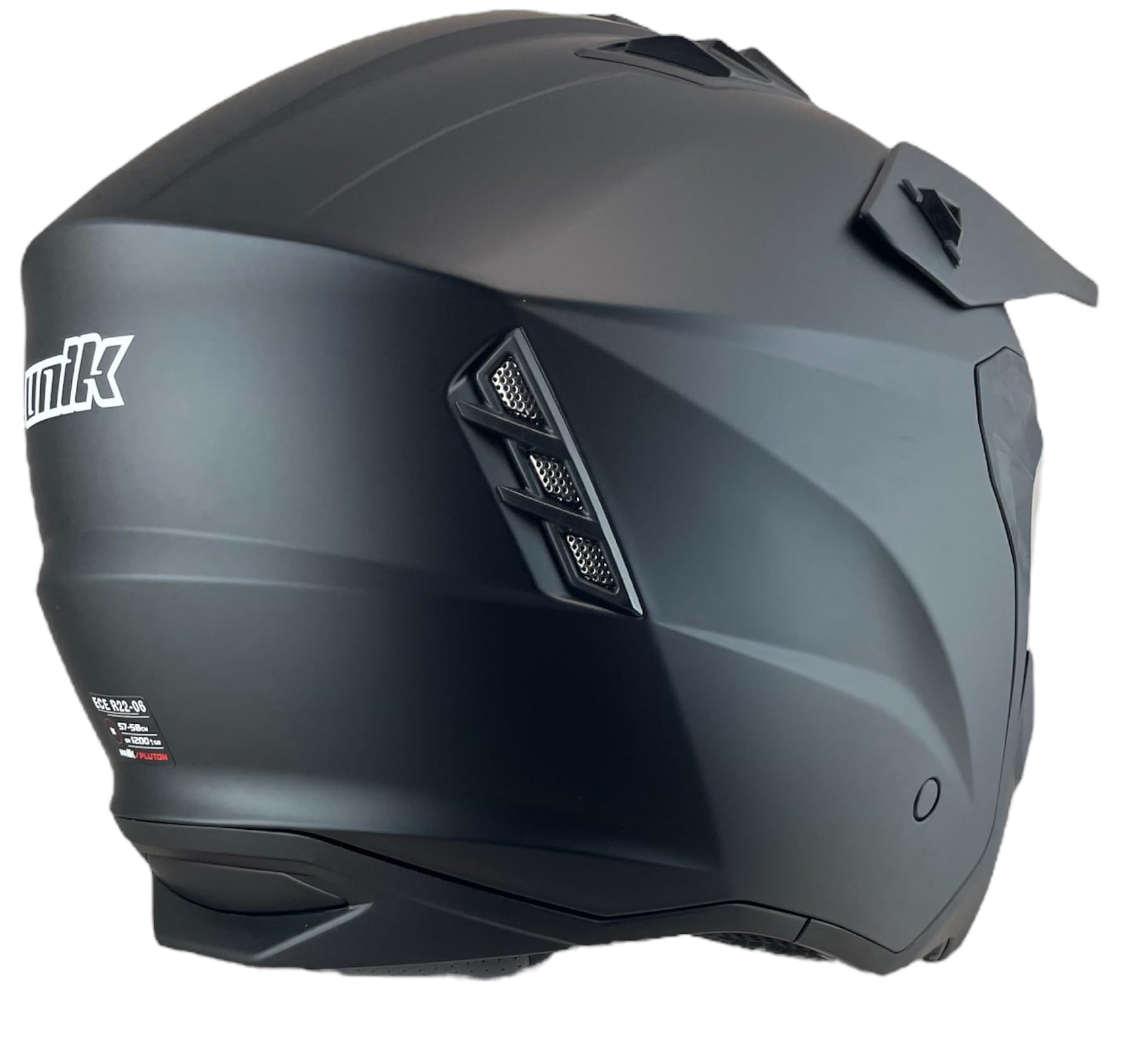 Casco Trial UNIK Con Gafa Solar PLUTON DV Negro Mate H0TX02613