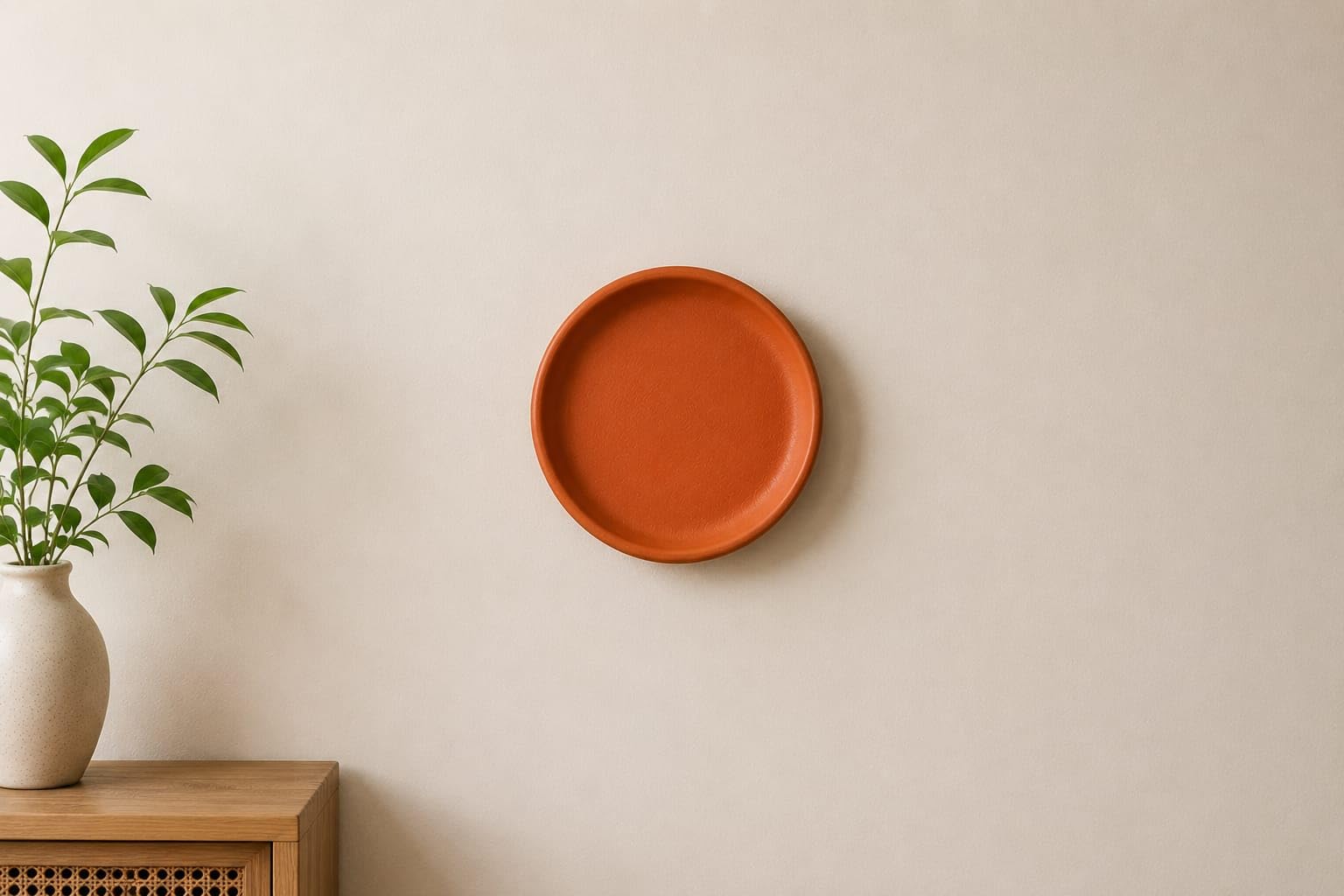 Terracotta Wall Plates - Handcrafted Rustic Décor -16