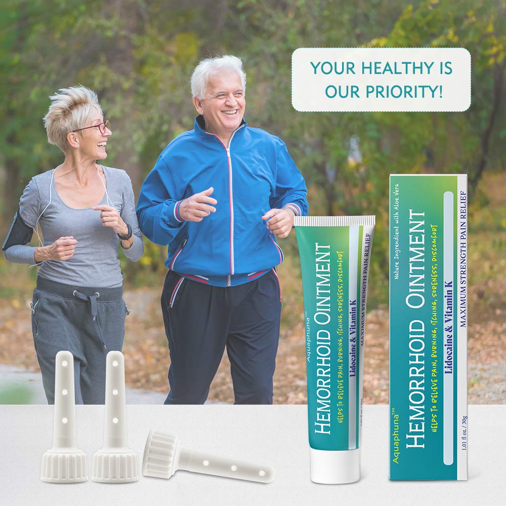 Aquaphuna Hemorrhoid Ointment Fissure and Hemorrhoid Treatment with 3