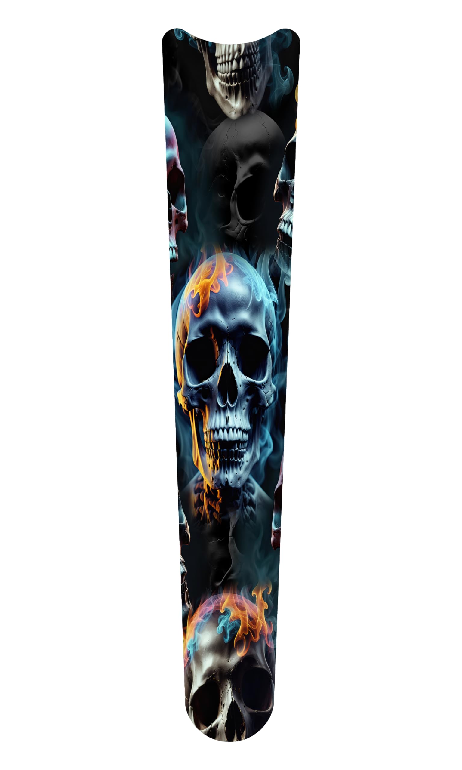 Kustom Cycle Parts Flame Skulls Plastic Dash Panel Console Insert! Compatible with 2000-2007 Harley Davidson Softail Deuce