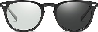 Polarized Sunglasses Men, Retro Sun Glasses for Men Women, UV400 Protection for Driving Fishing, Color Change in Sun, PVC temples