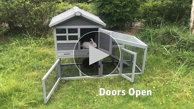 Amazon.com : Aivituvin Rabbit Hutch Outdoor Chickecn Coop