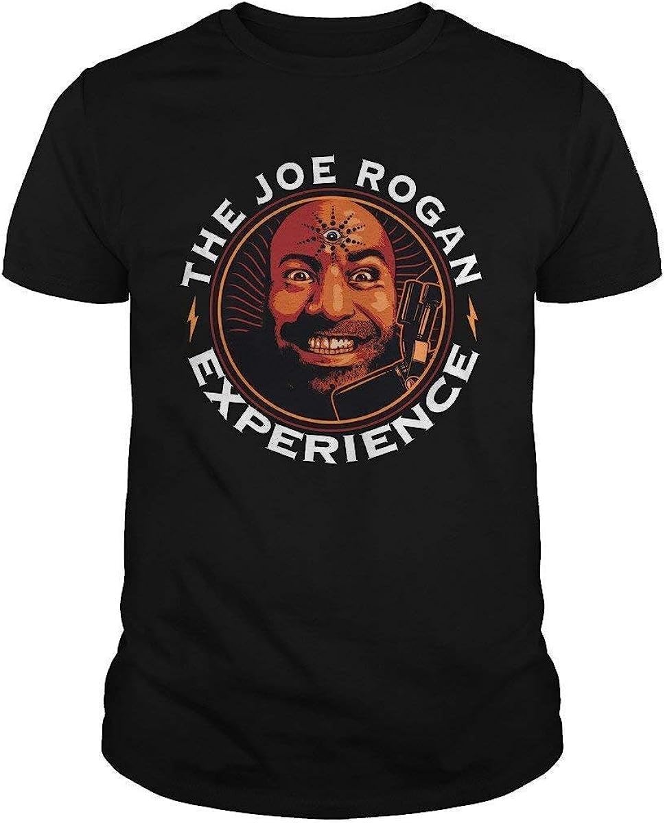 OPPUYYGHV Mens The Joe Rogan Experience Short Sleeve T-Shirt Black(XX-Large)