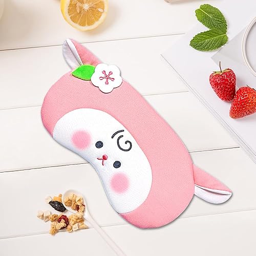 Vista 54 de PERFECTSIGHT Mascarillas para dormir, lindas cubiertas de felpa para dormir, ligeras, ajustables, de piel sintética, para mujeres y hombres