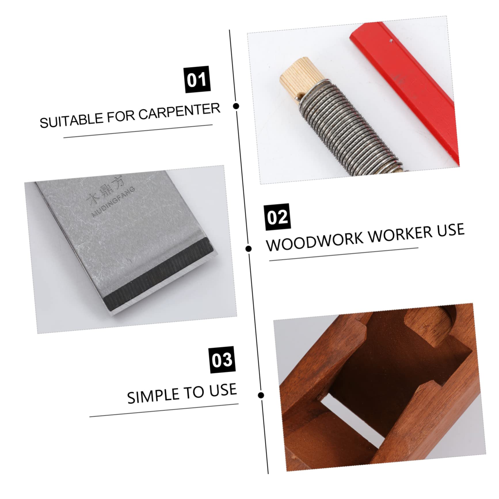 SHINEOFI Cepilladora Manual Para Carpinteros Cepillo De Madera Plano Resistente y Duradero