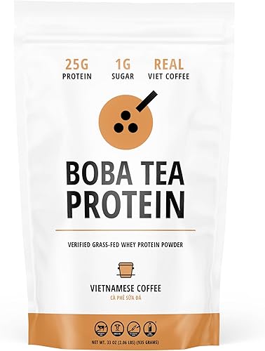Miniatura 8 de Polvo de proteína de té de leche clásico 0.88 oz de proteína de suero de leche en polvo aislado Bebida de proteína de té de burbujas sin gluten