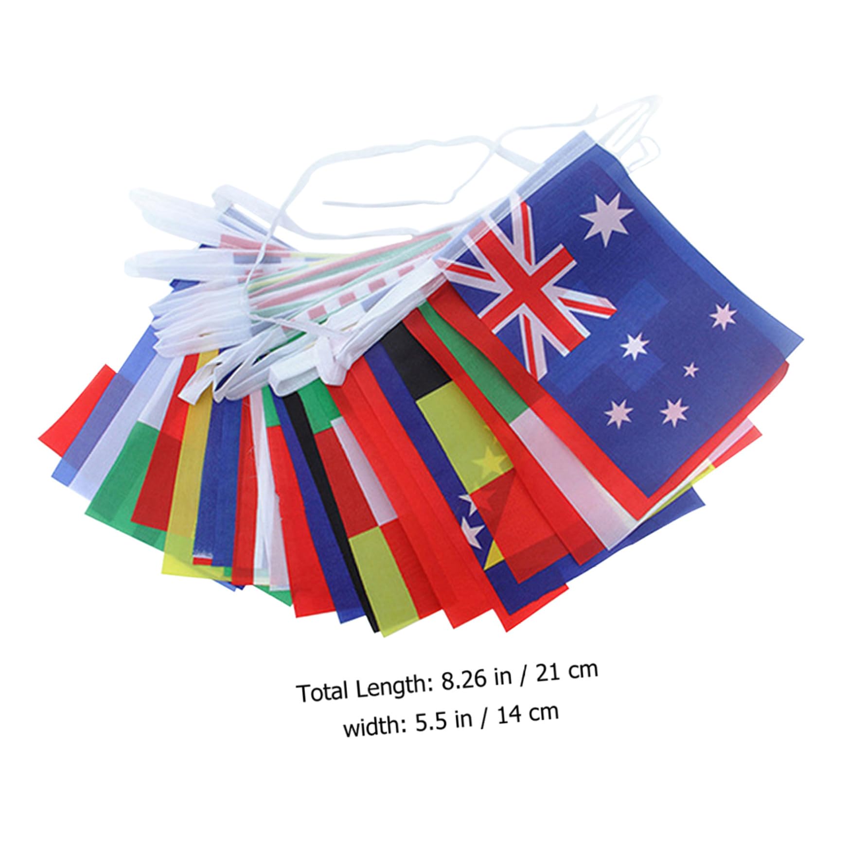 Garneck 1 Set Bandiere Internazionali Stringa Decorazioni per Feste Sport e Ghirlanda Bandiere per Interni Ed Esterni
