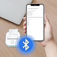 Vista 2 de soputry Mini impresora de bolsillo, impresora de notas adhesivas sin tinta 2023, impresora de calcomanías Bluetooth, impresora térmica de bolsillo