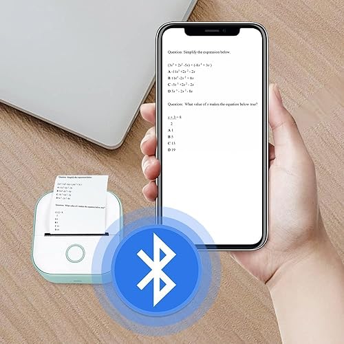 Miniatura 2 de soputry Mini impresora de bolsillo, impresora de notas adhesivas sin tinta 2023, impresora de calcomanías Bluetooth, impresora térmica de bolsillo