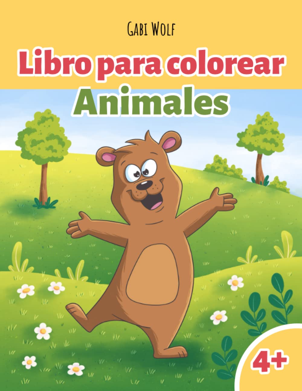 Libro para colorear de animales.: Simpáticas ilustraciones para colorear, para niños a partir de 4 años.