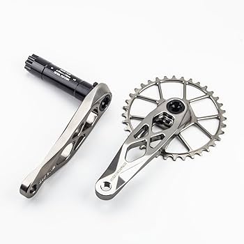 PROFILE Racing CRANK SET 160mm チタン Amazon.com : Ultralight MTB Bike Crankset 165MM with 32T Titanium