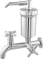 Torneira Para Cozinha De Parede com Filtro De ABS Com 1/4 De Volta Cromado