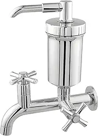 Torneira Para Cozinha De Parede com Filtro De ABS Com 1/4 De Volta Cromado