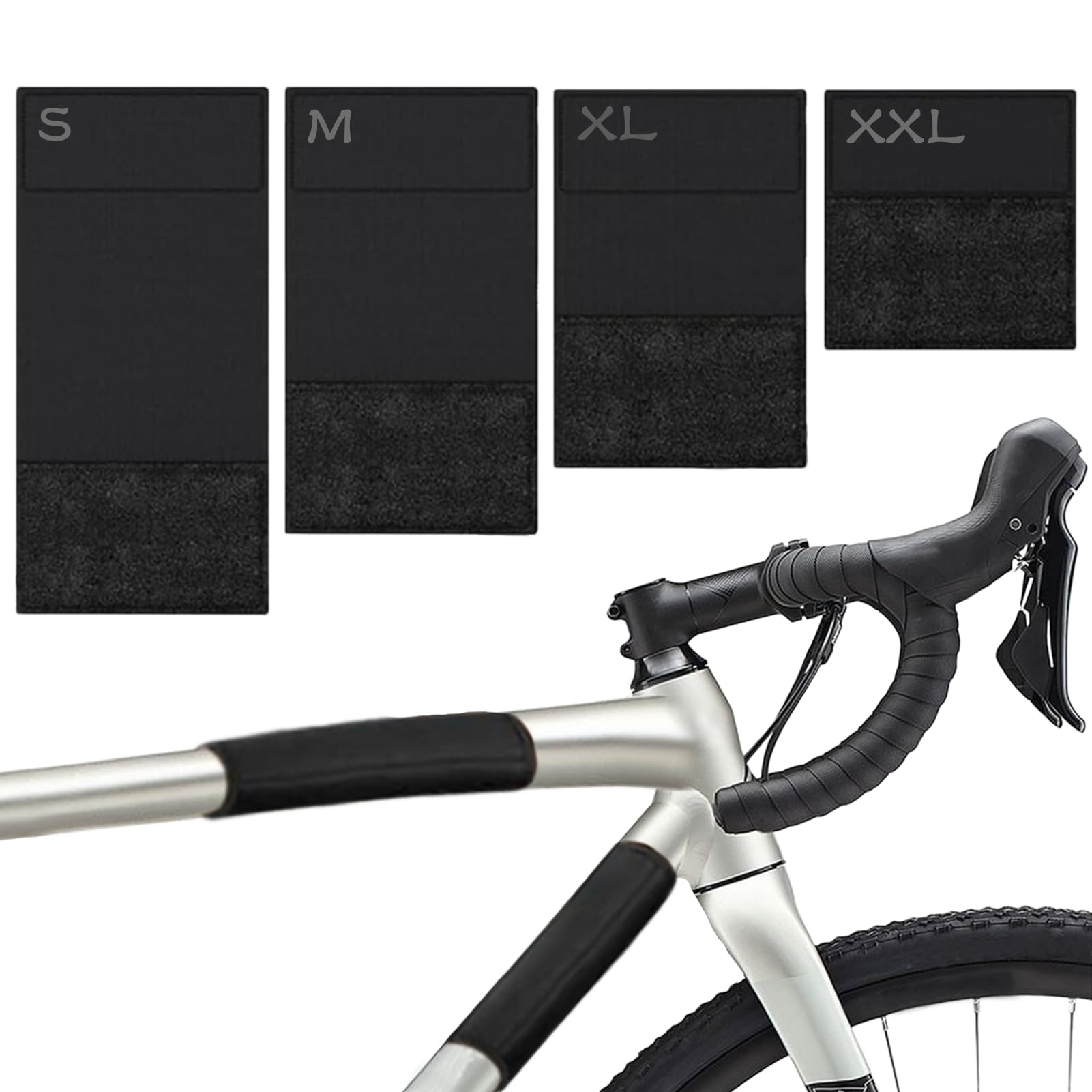 Fahrrad Rahmenschutz 4er Set, Fahrrad Rahmenschutz Transportschutz Carbon Rahmenschutz Fahrradträger Anwendbar auf Fahrradträger,E-Bike Zubehör,Fahrrad Zubehör(Neopren)