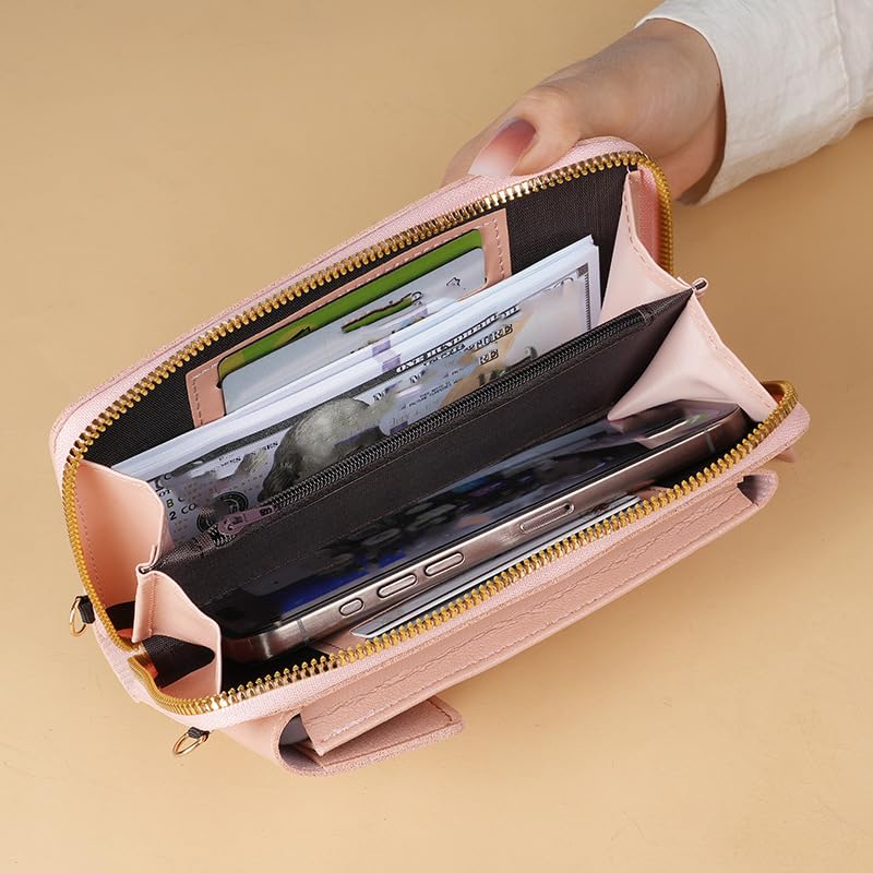 Small Crossbody Bag Cell Phone Purse Wallet PU Card Clutch Handbag for Women with Credit Card Slots for Women2