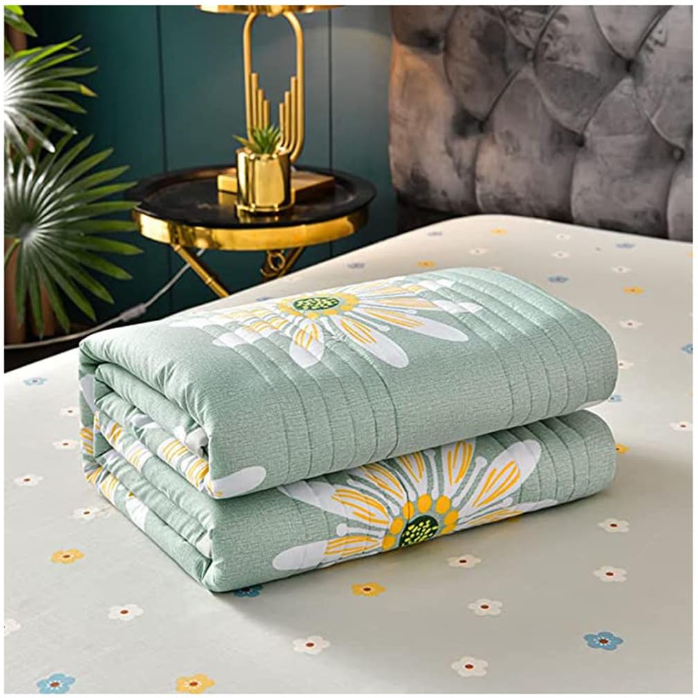 Couette d'été 2 personnes TOULIVER 200x230cm imprimée en coton lavé