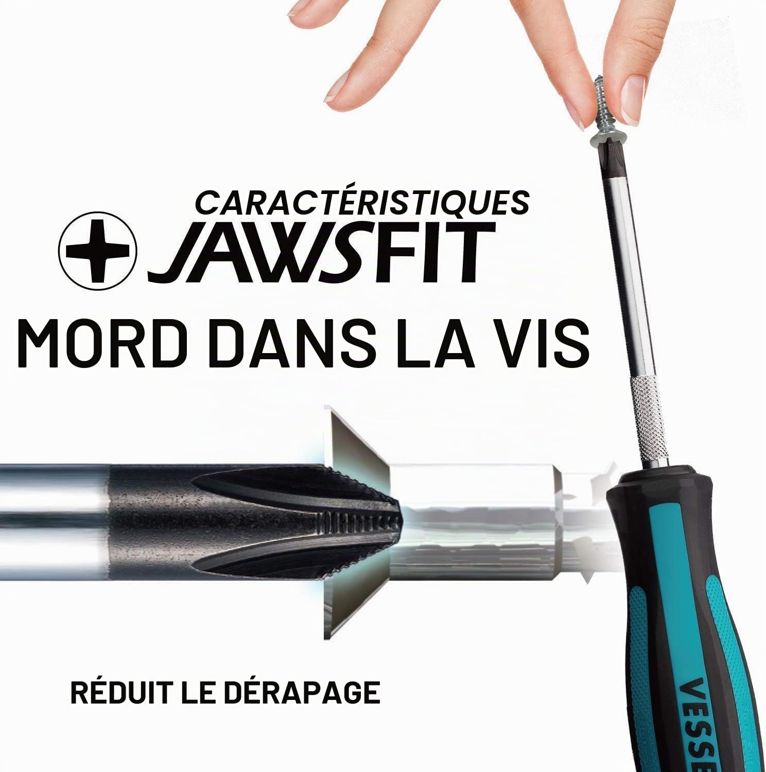 VESSEL Tournevis MEGADORA, jeu de 6 pcs