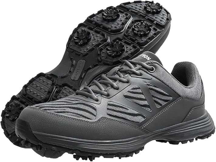 Zakey Herren Golfschuhe - Schnürung, PU-Material, Flache Sohle Für Outdoor-Sport