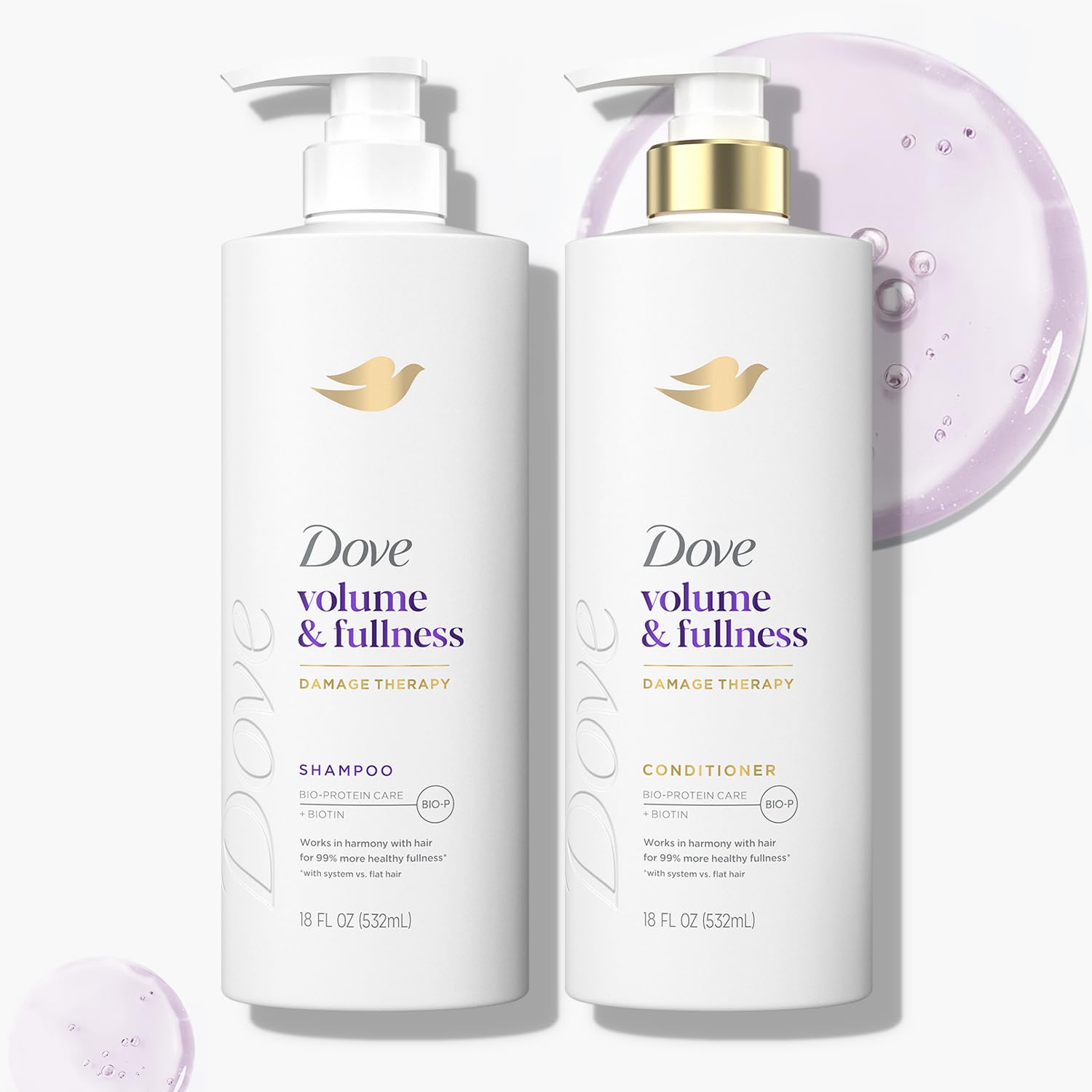 Amazon.com : Dove Shampoo and Conditioner Set, Volume & Fullness