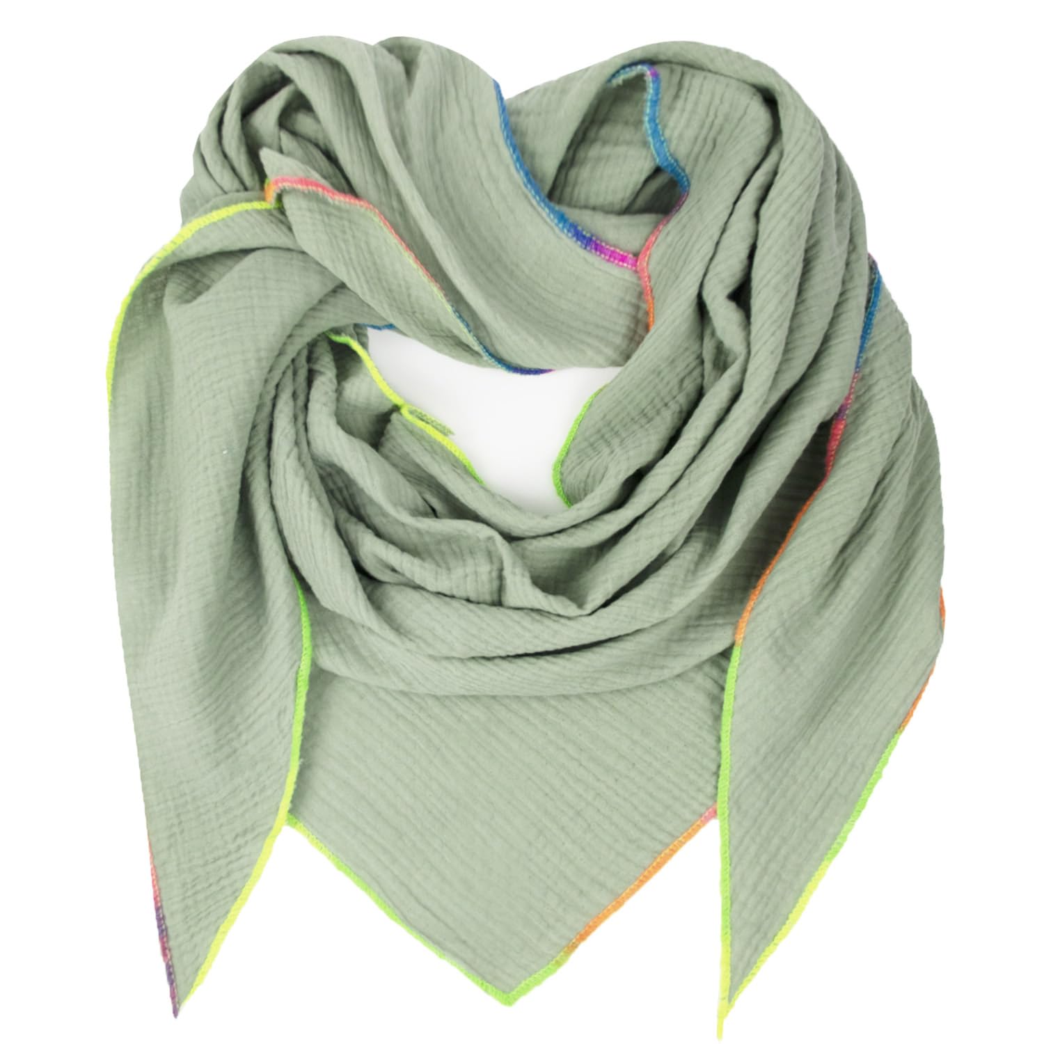 Gloop Damen XXL Dreieckstuch Halstuch Schal Ohne Kratze an Haut Herbstschal Sommerschal dünner Leichter Schal,Made in Italy
