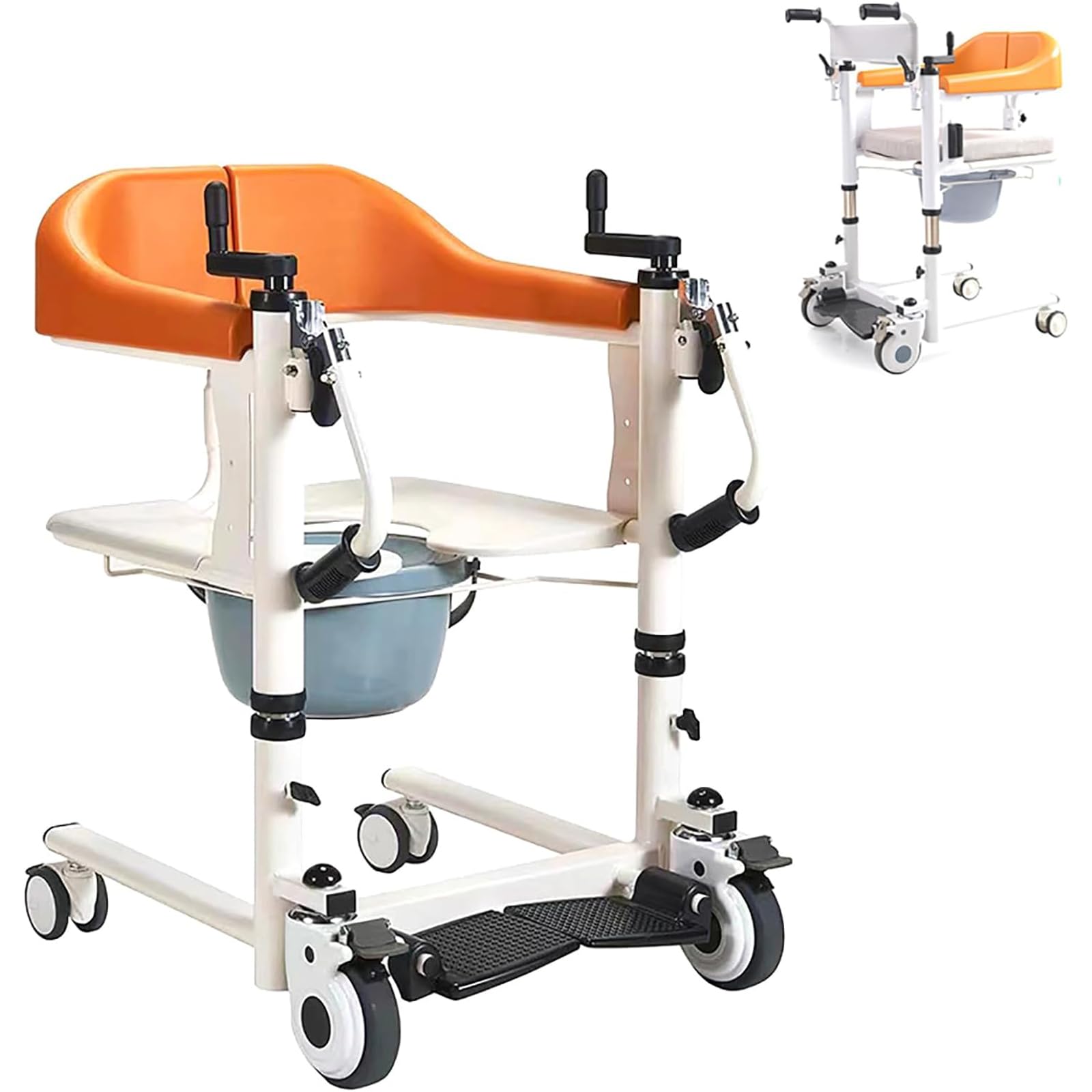 Sollevatore multifunzionale per disabili – apertura a 180°, sterzo a 360°, capacità di carico massima 200 kg, ideale per assistenza domiciliare, doccia, WC e trasporto
