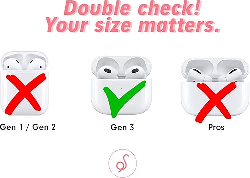 Miniatura 3 de Sonix | Fundas protectoras duras para Apple AirPods (3ª generación) | Estampado Terazzo | Confeti