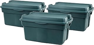 Rubbermaid ECOSense High-Top Storage Totes 28 Gal Pack of 3 Durable, Reu...