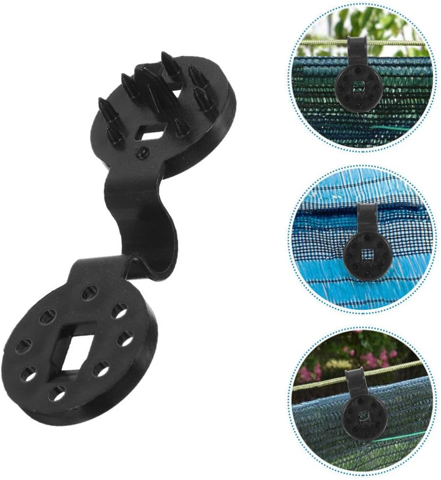 HANABASS 150pcs Shade Cloth Clips Sunshade Net Fixing Clips for Garden and Greenhouse Reusable Non- Design for Outdoor Activities and Easy Maintenance