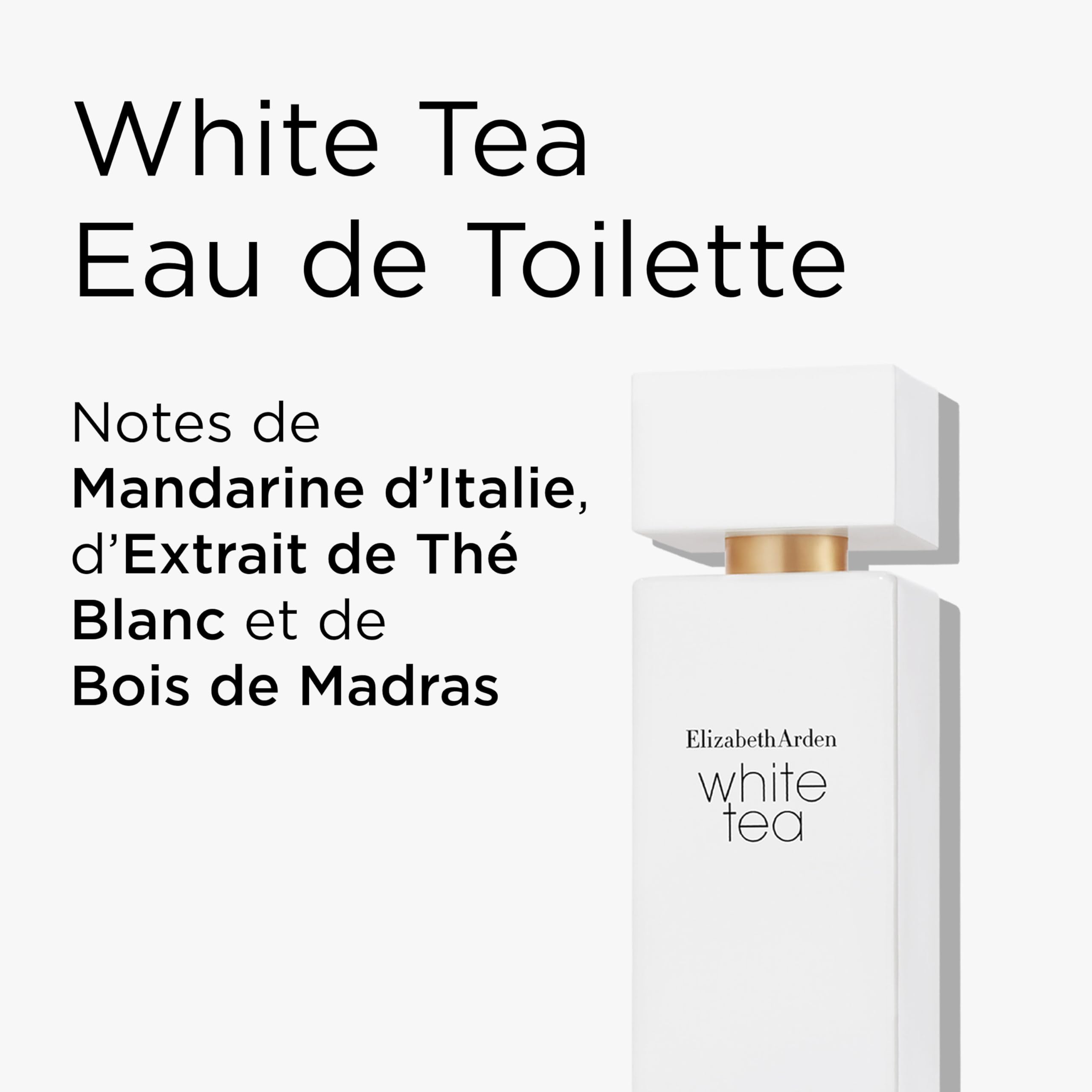 Elizabeth Arden - Coffret Cadeau 2 Pièces White Tea pour Femme, Eau de Toilette en Vaporisateur et Crème Corps Pure Indulgence, Parfum Femme Floral Apaisant au Thé Blanc et Crème Hydratante