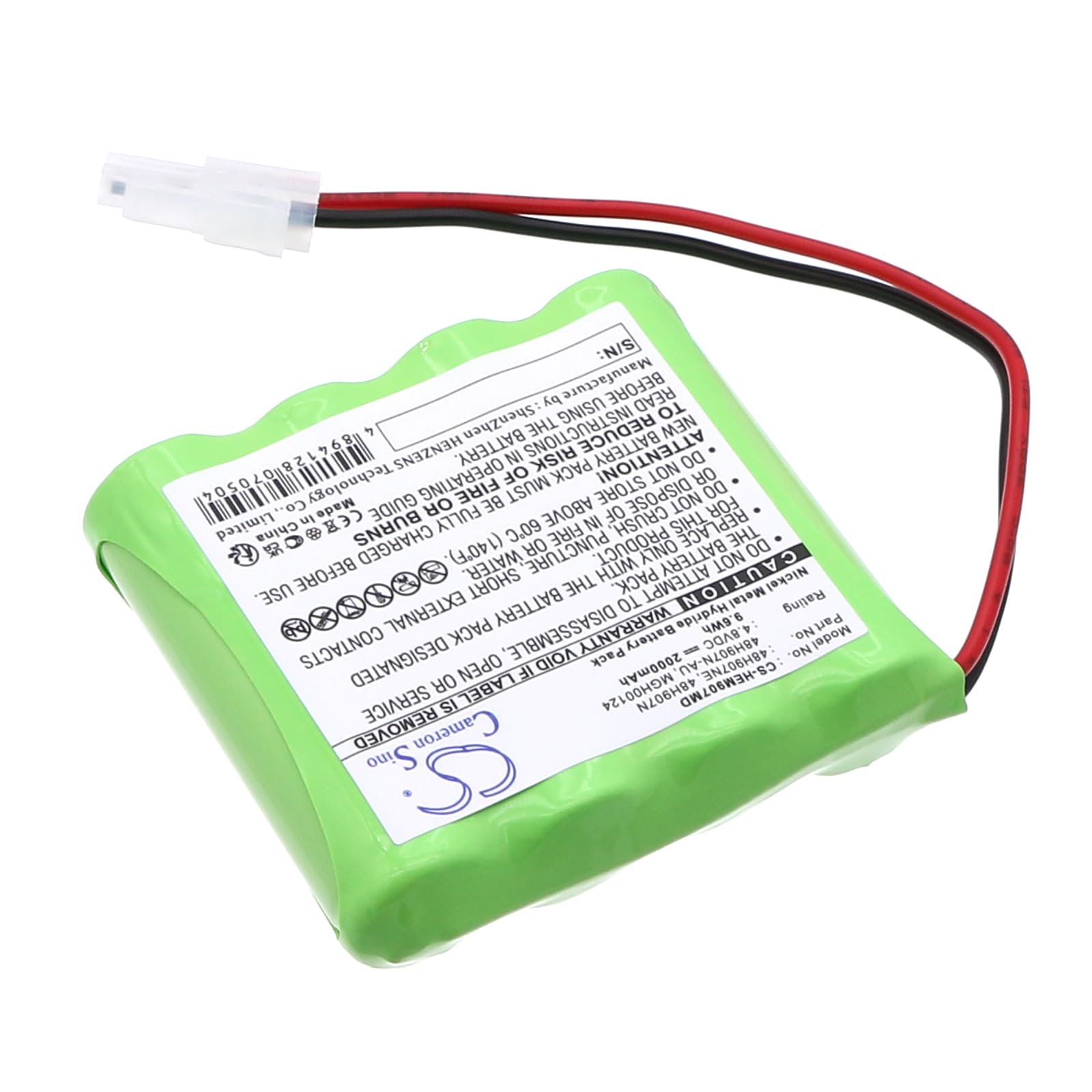 VINTRONS 4.8V Battery for OMRON HEM-907XL, HEM-907, MGH00124, 48H907N, 48H907N-AU, 48H907NE
