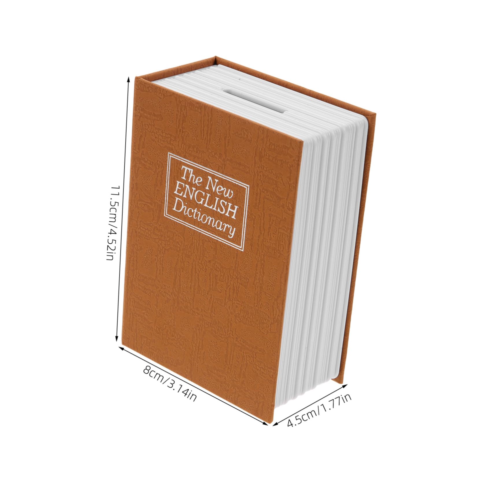OSALADI 3piezas Caja De Ahorro Forma De Libro Con Cerradura Alcancía Creativa Para Monedas y Billetes Caja Fuerte Decorativa Para Habitaciones y Estudios