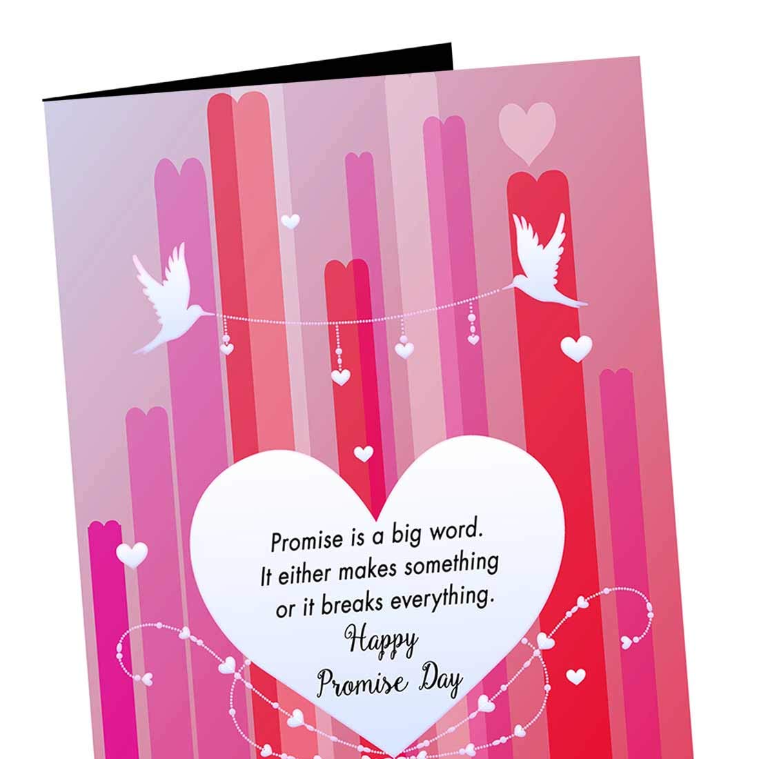 Alwaysgift Promise Is A Big Word Happy Promise Day Valentines Day Greeting Card 2