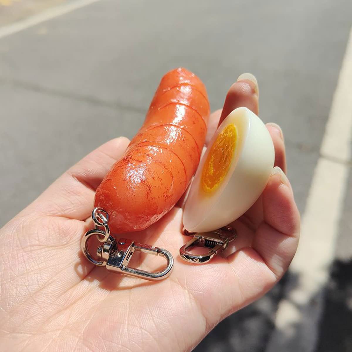 Amazon.co.jp: シミュレーション グリル ソーセージ キーチェーン 1個