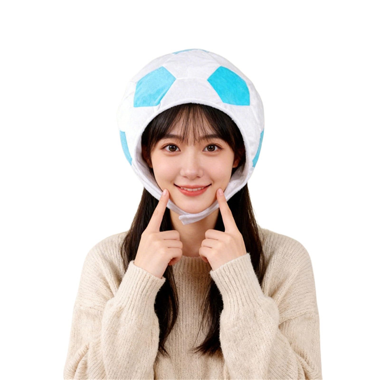 Jazuaiao Shape Headgear Cap Light Weight Breathable Cotton Football Hat for Adults Kids Themed Parties Family Gathering Fun Party Accessories