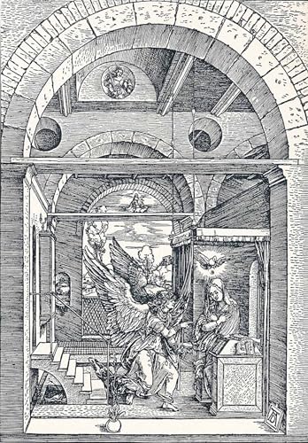 Impression l'Annonciation d'Albrecht Dürer poster graffiti moderne 60x90cm