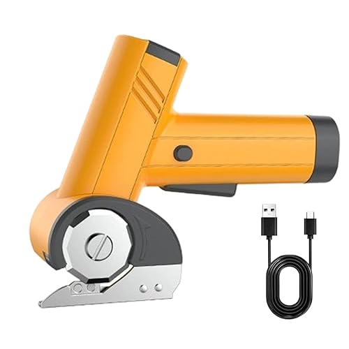 Cutter pour Boîtes en Carton,2000mAh Cisaille Rechargeable avec Éclairage LED,4V