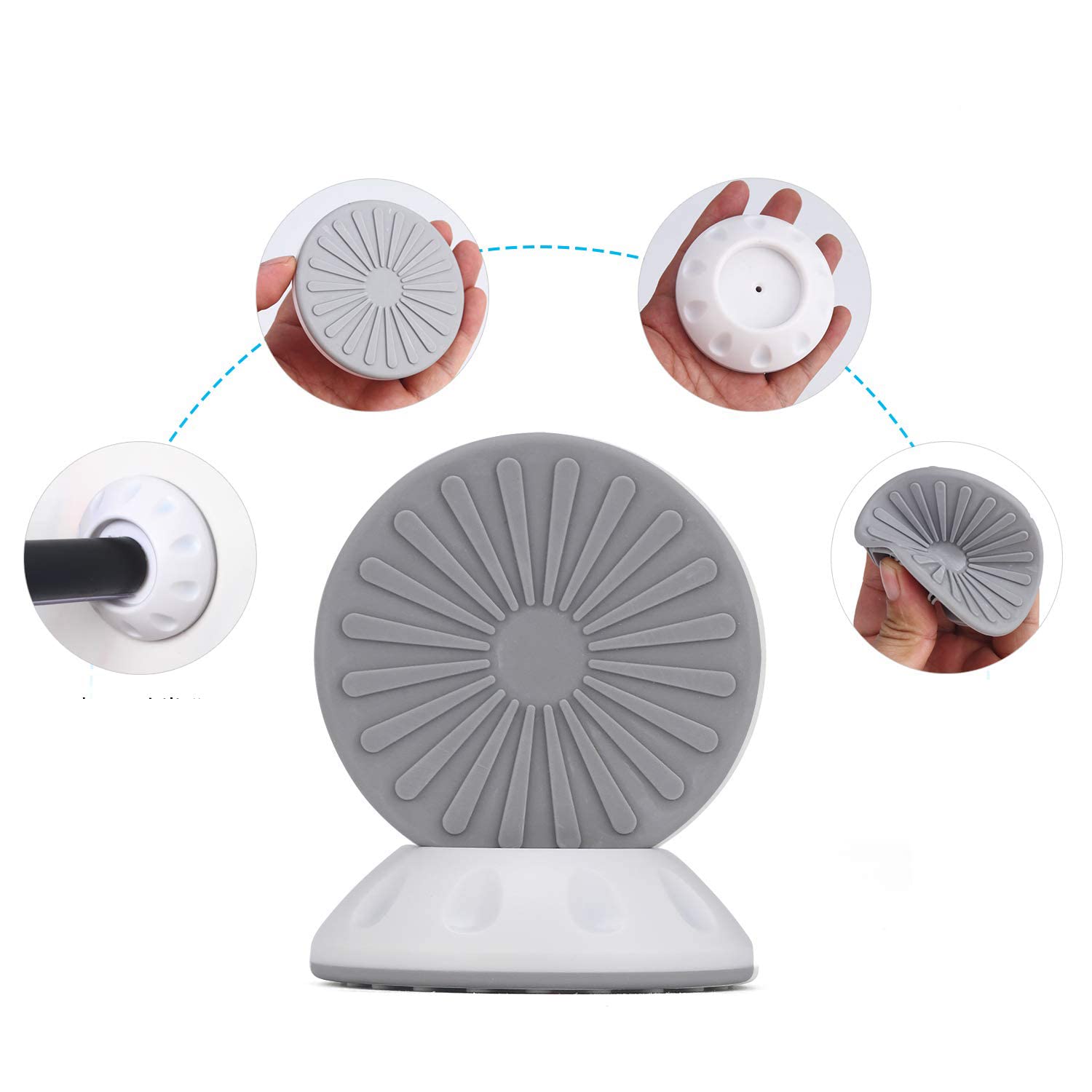 Cuscinetti Protezione Parete Per Cancellini - 4 Pezzi, Silicione, Antiscivolo - Foto 7