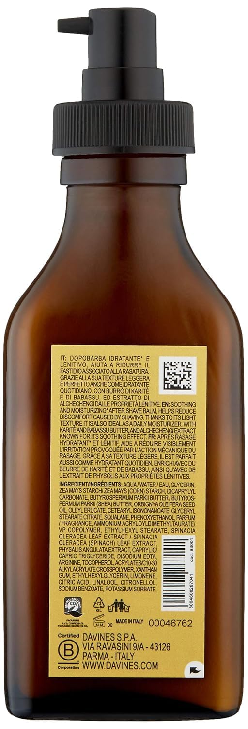 Davines Pasta & Love Men's After Shave & Moisturizing Cream, Hydrating and Soothing with Babassu and Karite Butter, 3.38 fl. Oz. - Image 11