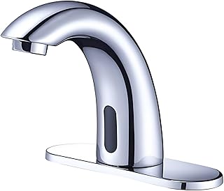Chrome Touchless Bathroom Sink Faucet - Automatic Sensor Faucet - Dual P...