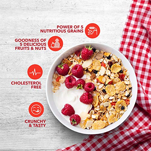 Image of Amazon Brand Solimo - Muesli with Whey 1kg & No Sugar Muesli 1kg & Fruit and Nut Muesli 1kg