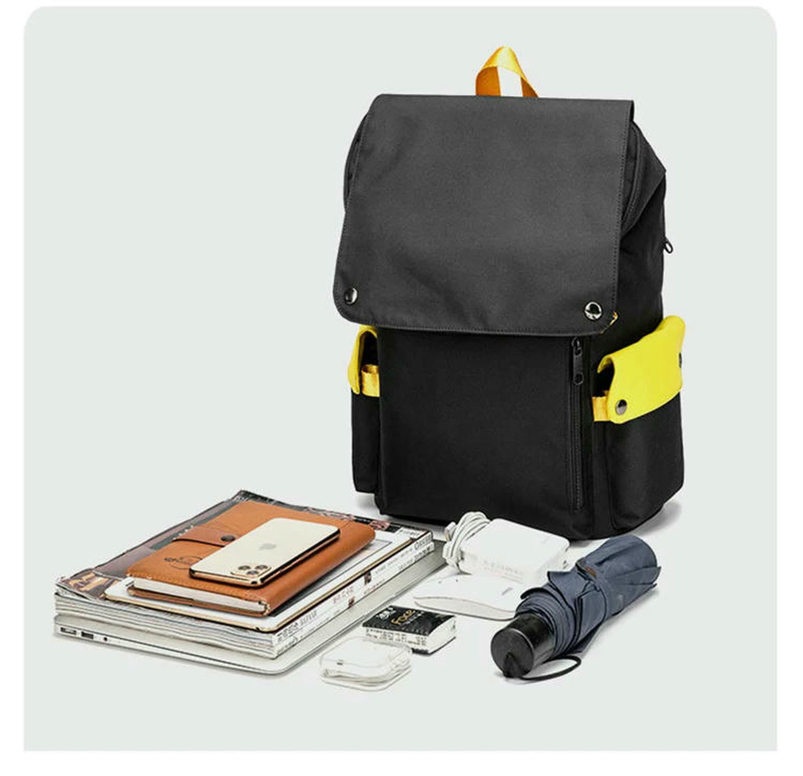 Zaino per Laptop da 15,6 Pollici Impermeabile con Porta di Ricarica – Borsa Scuola Viaggi d'Affari Uomini E Donne
