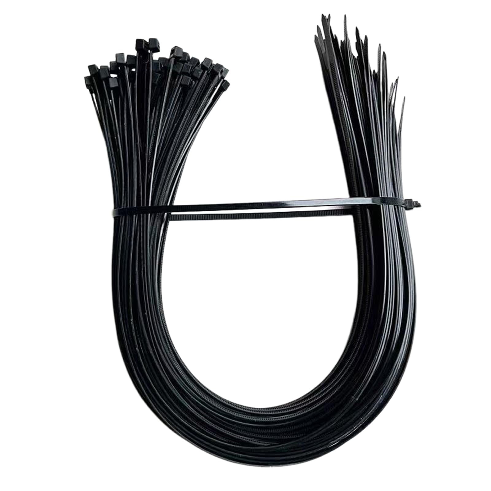Cable Ties, 100PCS Black Plastic Cable Ties 450mm×4.8mm, Heavy Duty Strong Nylon Premium Self Locking 17.72 inch/45cm, Extra Long Zip Tie Wraps for Tidy Wires Workshop Home & Garden