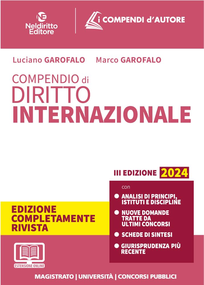 Compendio di diritto internazionale pubblico 2024. Nuova ediz.