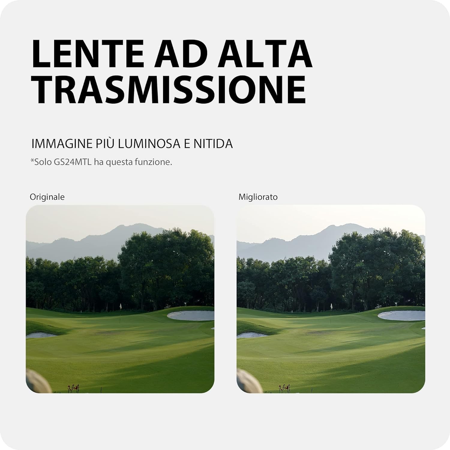 Gogogo Sport Vpro Telemetro Golf 1097 M(1200 Iarde) con Pendenza OFF/ON, Magnetica Telemetri con Ingrandimento 6X per Blocco della Bandiera e Vibrazione,Scansione, Velocità, sin AAA Batteria