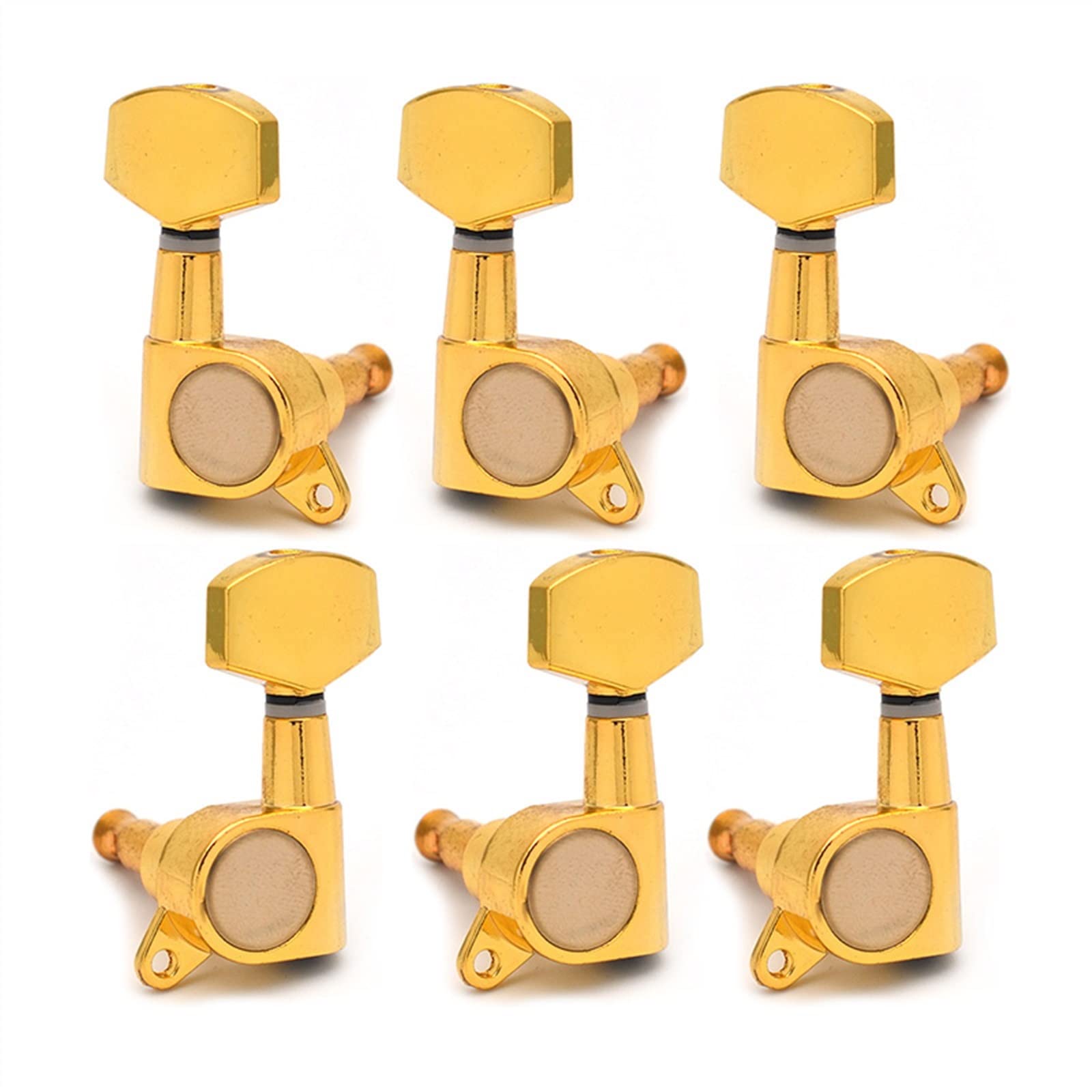 Tuner Mechaniken Knöpfe Guitar -Tuning -Pegs -Tuner -Maschinenköpfe Für Gitarrenteile (Color : Gold 3R3L)